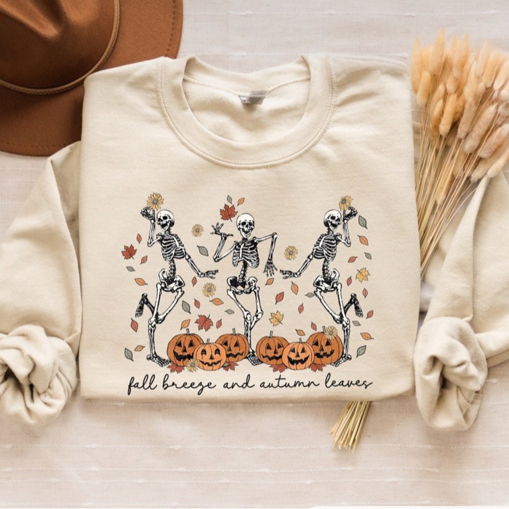 Fall breeze Autumn Leaves Crewneck